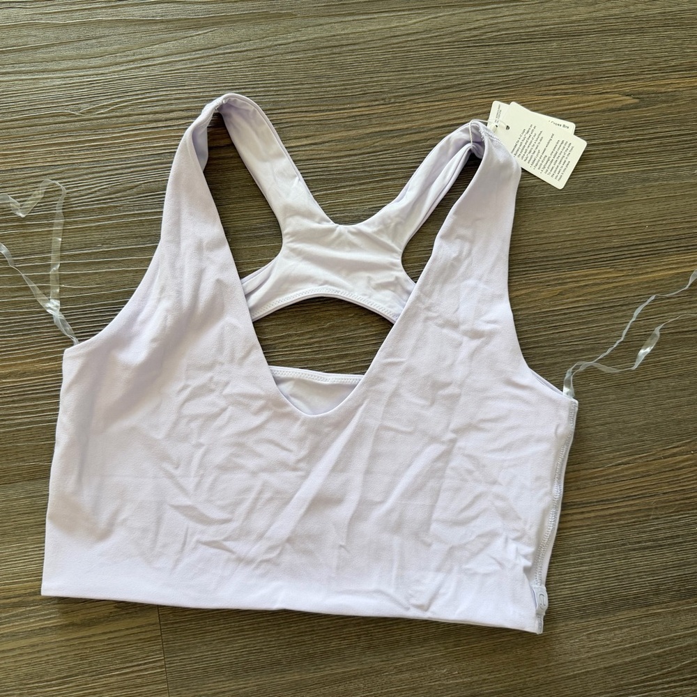 lululemon athletica Lavender Scoop-Front Racerback Sports Bra- M